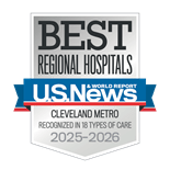 UH Cleveland Medical Center has been rated one of the nation's Best Hospitals by U.S. News and World Report