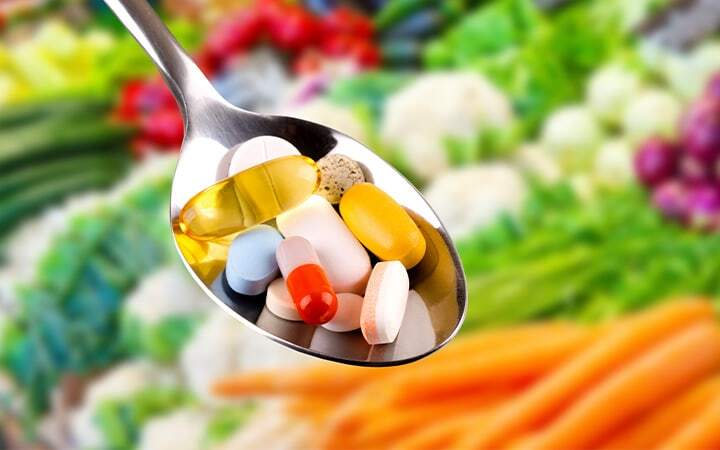 Pills in a spoon