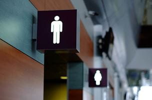 Restroom signage