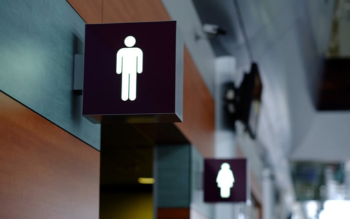 Restroom signage