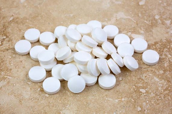 pile of white tablets
