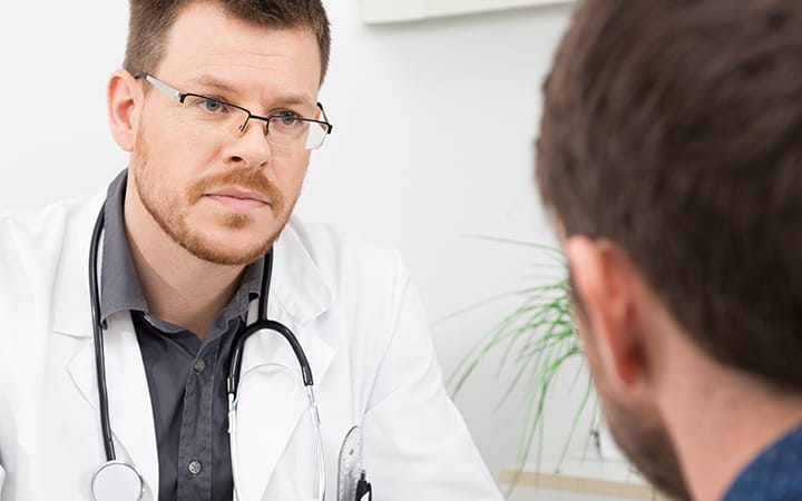 doctor and man
