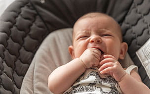 teething baby