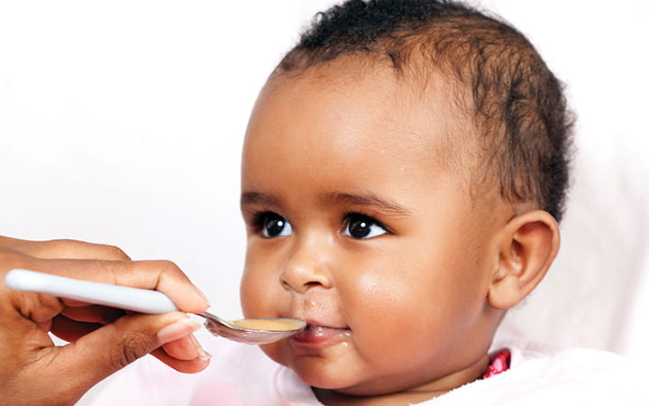 baby eating