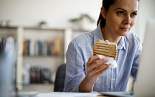 How to Eat Healthfully During COVID-19 When You're Working From Home