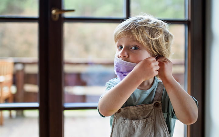 kids and masks