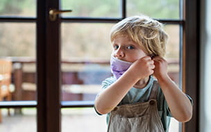 kids and masks