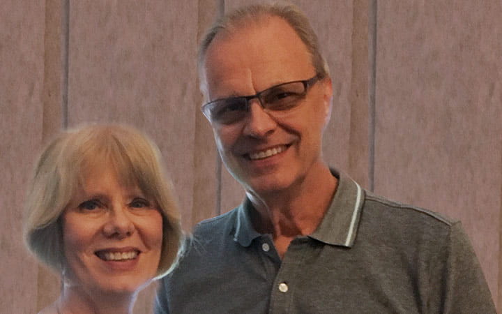 Pat and her husband Jim