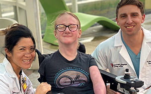 Dr. Lynn Woo, Breanna and Dr. Kyle Scarberry
