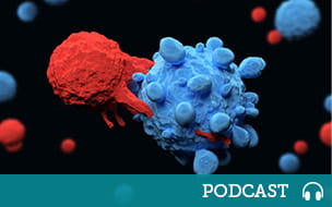 cancer cells attacking normal cells illustration