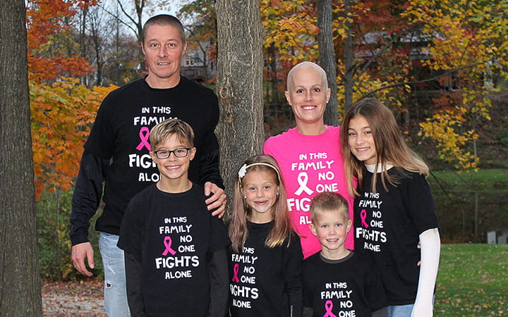 Alison Berger and her family.