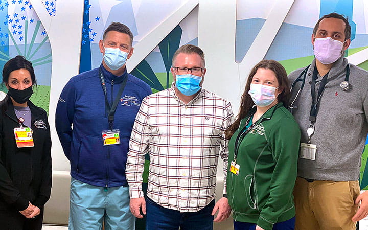 Jason with the University Hospitals Adult Congenital Heart Disease team