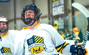 Kallen Zarembski on the ice