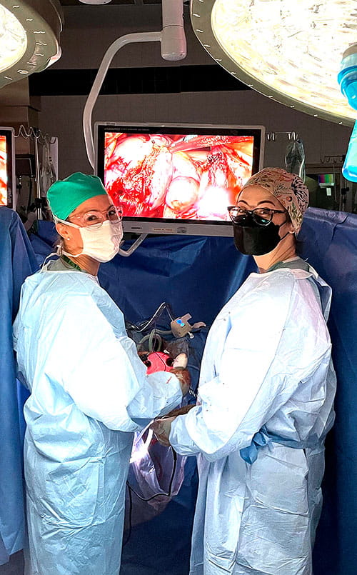 Rachel Pope, MD prepares for surgery