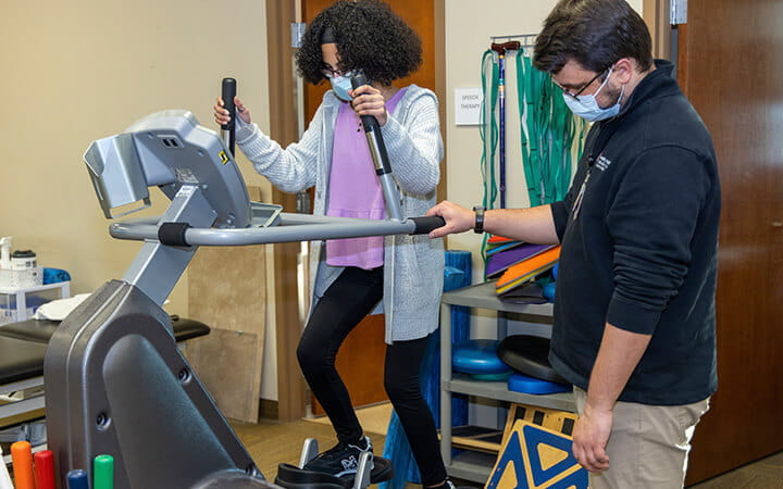 The recovery process for Eliana Rosario has included physical therapy