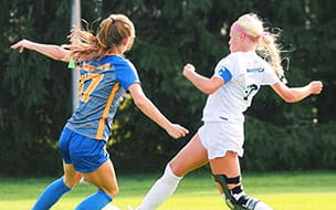 Ellie Taliak on the soccer field