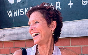 Heather Sanderson smiles