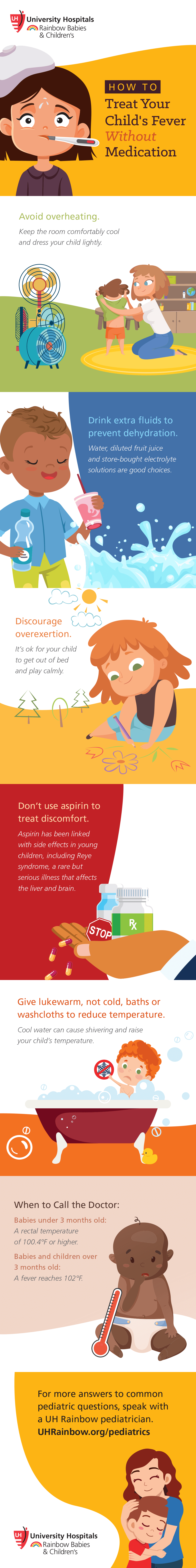 Infographic: How to Treat Your Child's Fever Without Medication