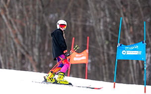 Grace Sheets pauses on the slopes