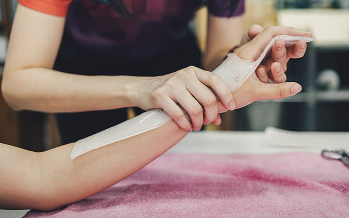 Person Getting an Arm Splint