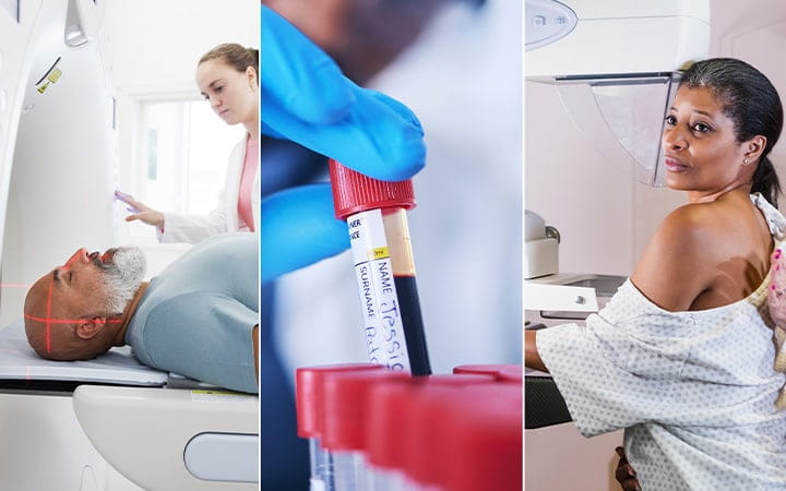 patients screened for cancer