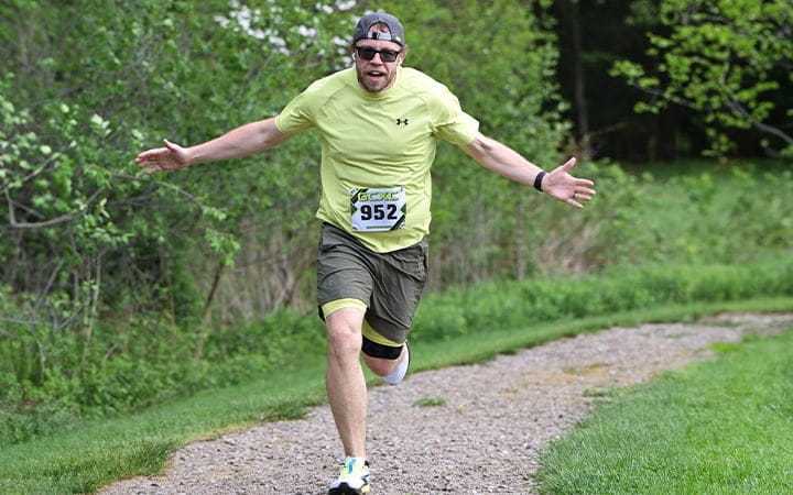 Bernard Michalak running