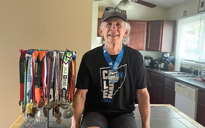 John Zack and his medals