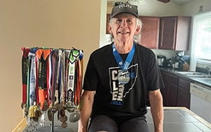 John Zack and his medals