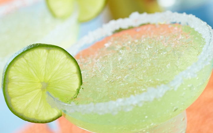 Closeup of a margarita