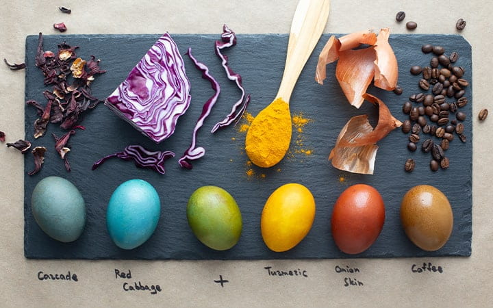 Natural ingredients used to make food dye