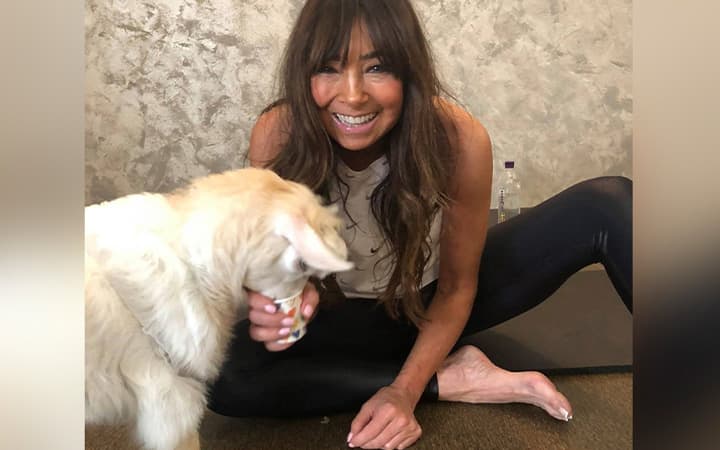 Martha Vucsko and her dog