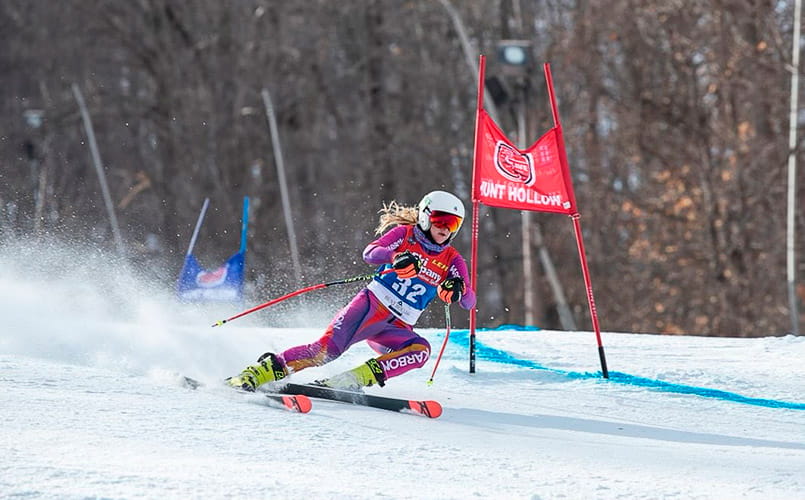 Grace Sheets skiing