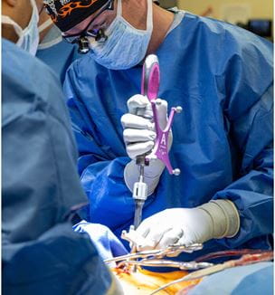 Michael Glotzbecker, MD using pulse technology in peds ortho spine surgery