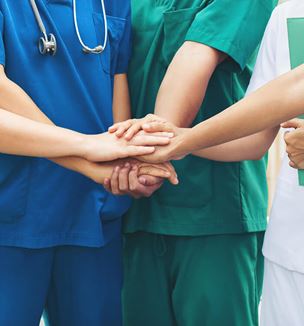 Graduate Medical Education teamwork illustration