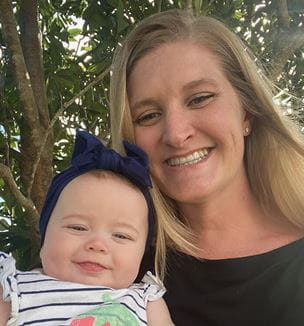 Cardiovascular patient Whitney Keller and baby 2023