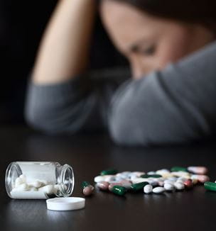 Getty image of addiction illustration