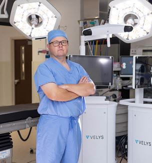 Steven Fitzgerald, MD in OR Suite