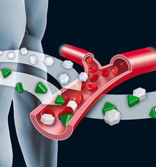 Getty image illustrating insulin being released into the blood stream
