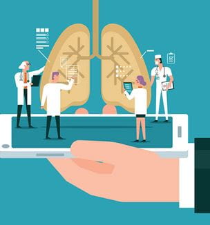 Getty lung analyzing illustration