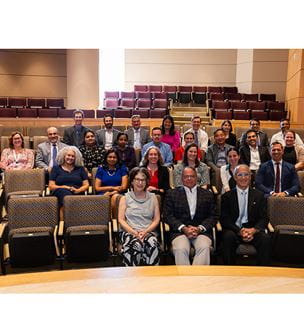 UH CWRU Faculty Promotion Event picture with leaders and promoted faculty August 2024
