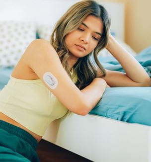 Getty images depicting girl with diabetes and mental health issues