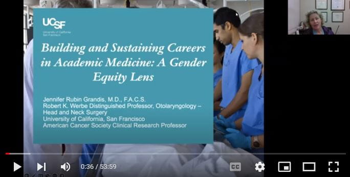 Screenshot of Jennifer Landis, MD Visiting Professor for ENT Lectiure