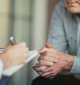 Getty image depicting geriatric psychiatry