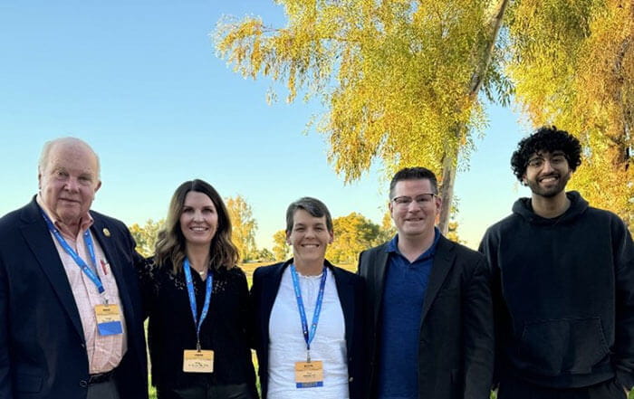 George Thompson, Abigail Schlosser, Chris Hardesty, Mike Glotzbecker, Rayyan Abid at the ICEOS Meeting in Scottsdale, Arizona.