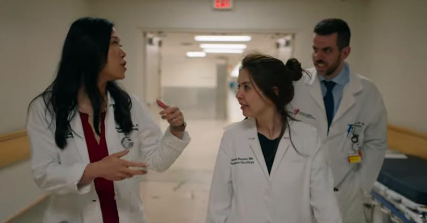 residents walking in hallway
