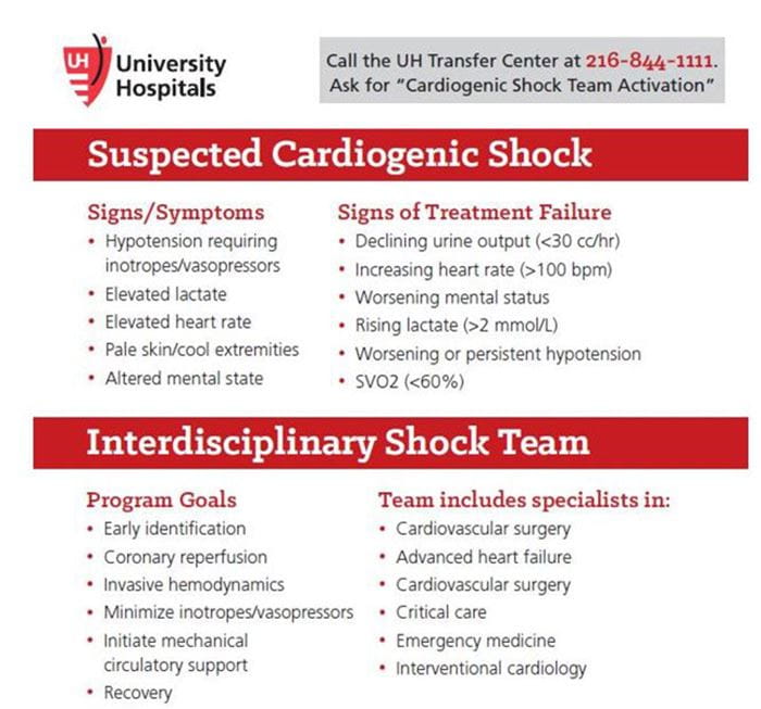 UH Shock Team Information