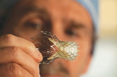 Photo of TAVR device