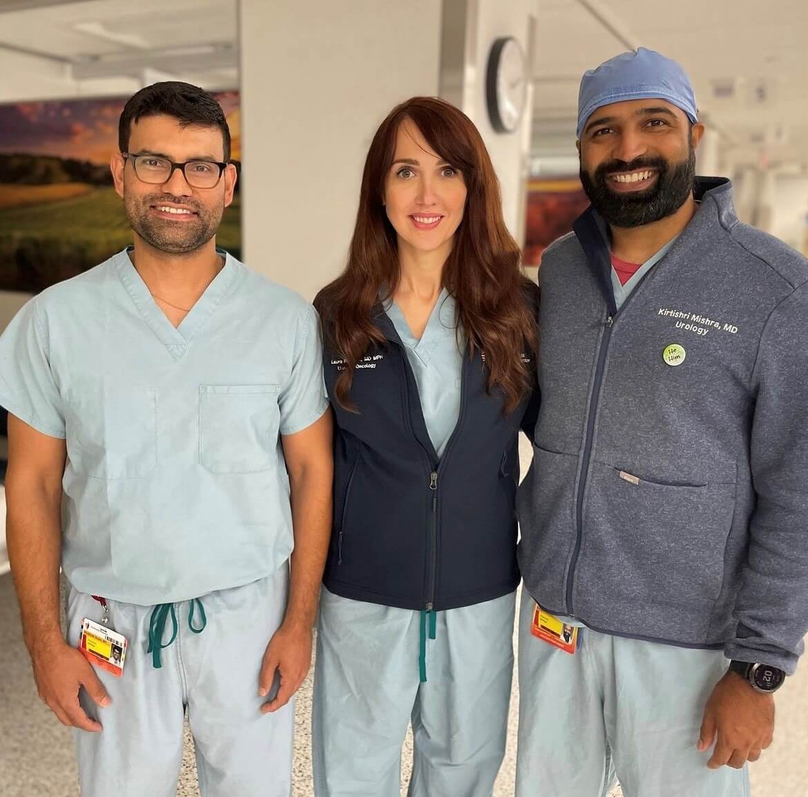 UH urologists Shubham Gupta, MD, FACS; Laura Bukavina, MD, MPH, MSc; and Kirtishri Mishra, MD