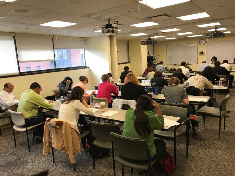 UH EEG Epilepsy Course participants taking final exam