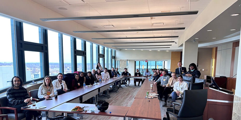 EEG Course Winter 2023 participants and staff during session.